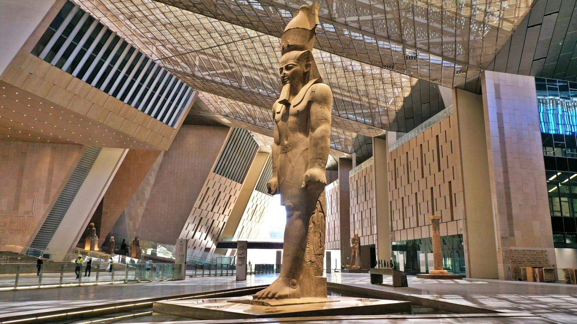 The New Museum and Giza Pyramids with lunch from Matrouh and Alamain