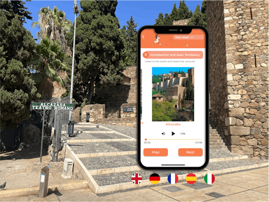 Alcazaba entrance ticket and mobile self-guided tour in Malaga
