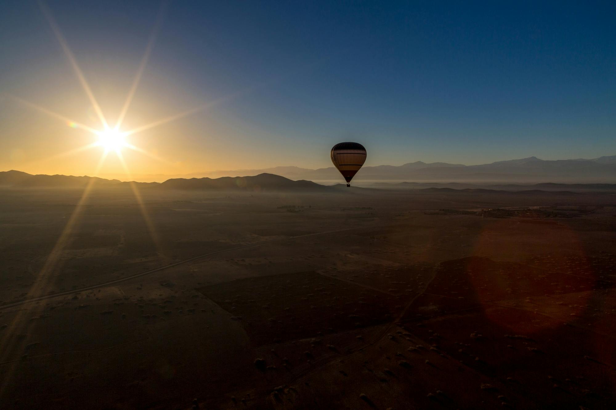 Turkish sunrise hot air balloon ride over Aspendos
