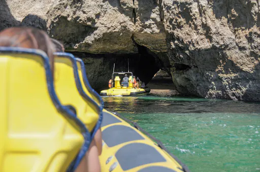 Insonia Cave and Dolphins Speedboat with Transport from Albufeira