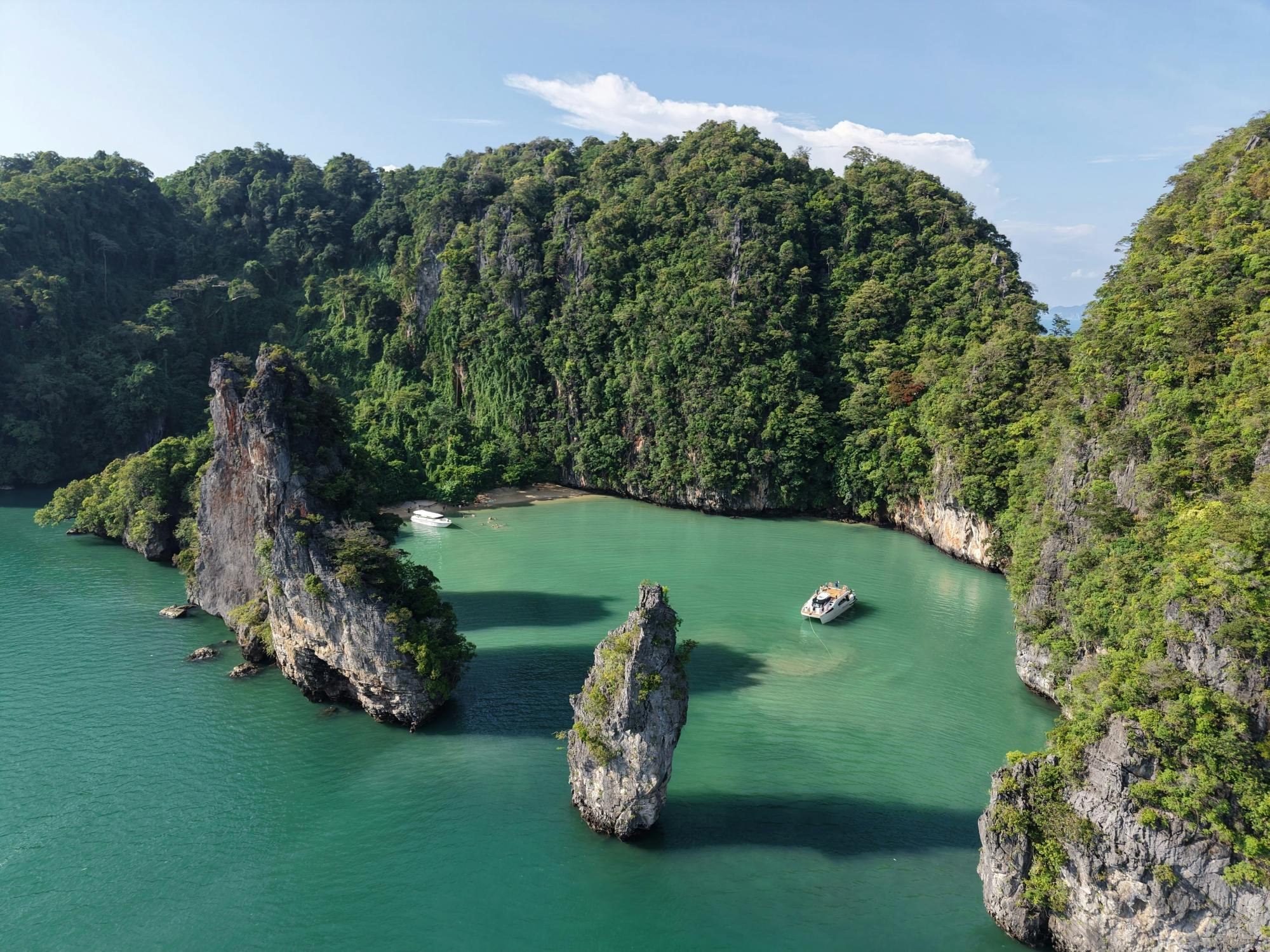 Full-day Phang Nga Bay sunset catamaran cruise