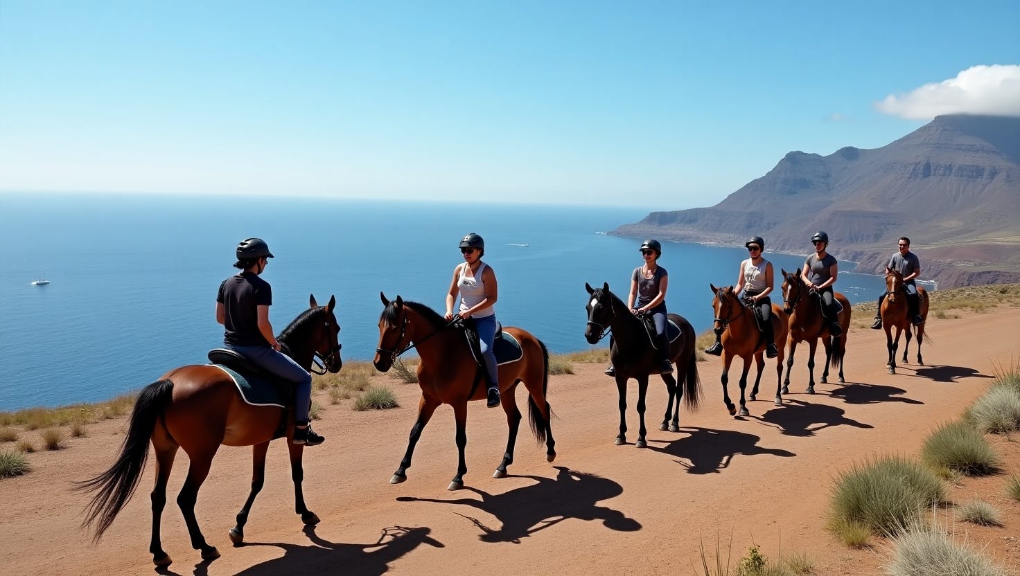 1-hour horseback ride in Southern Tenerife