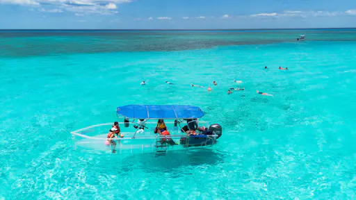 Cozumel Island’s KUZA beach club with El Cielo snorkelling trip