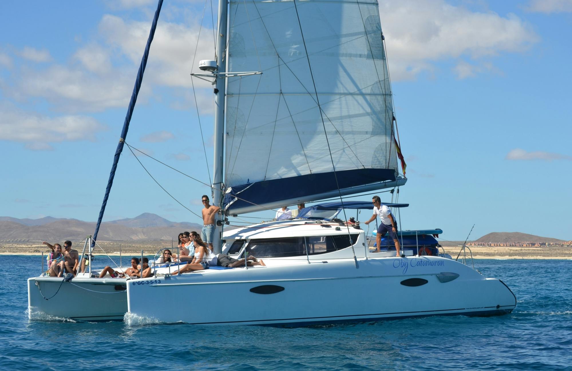 Fuerteventura Oby Catamaran Cruise to Lobos with snorkelling