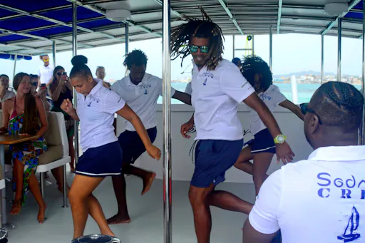 Catamaran cruise with lunch at a beach restaurant