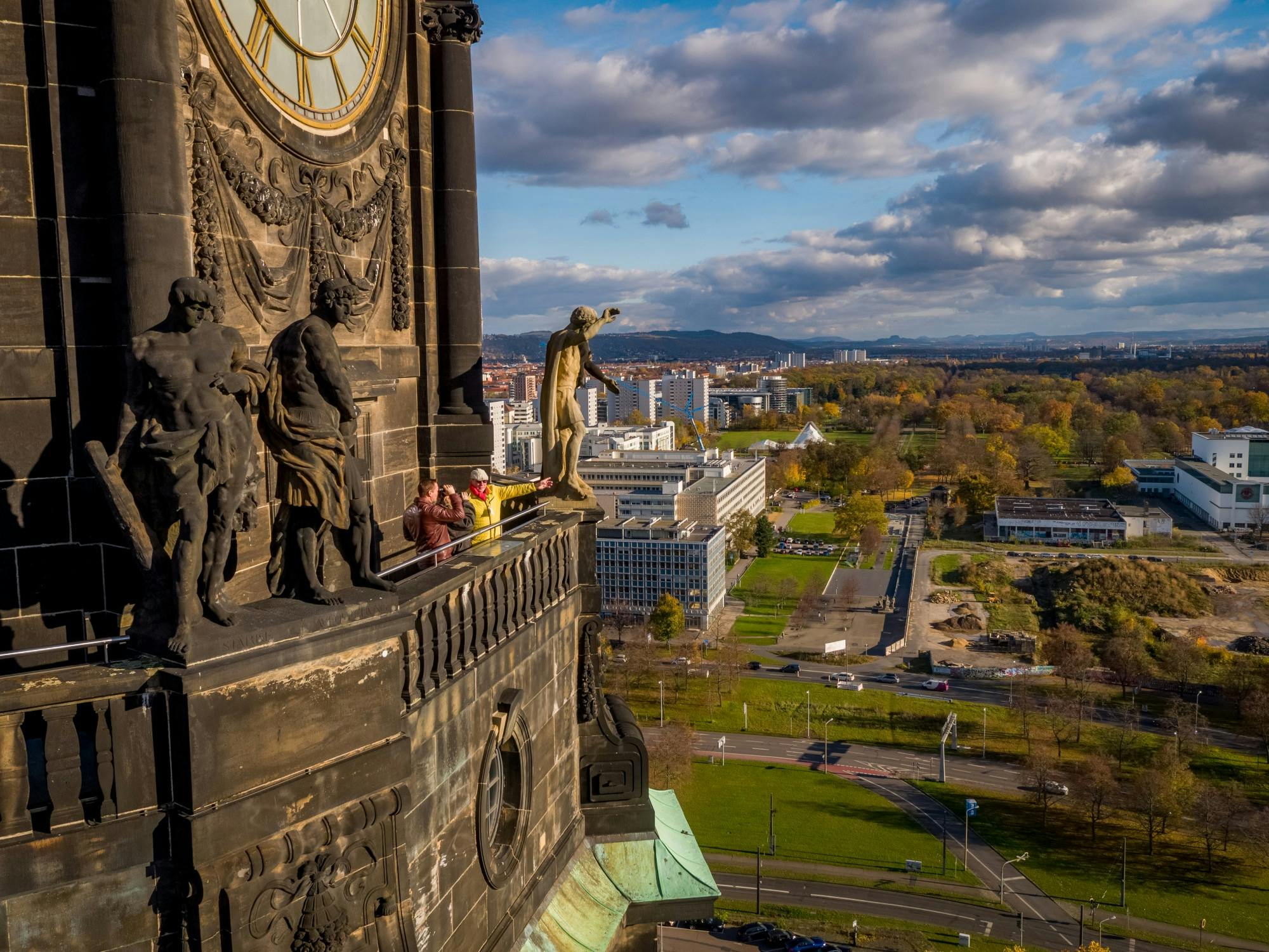 Dresden city hall tower guided tour