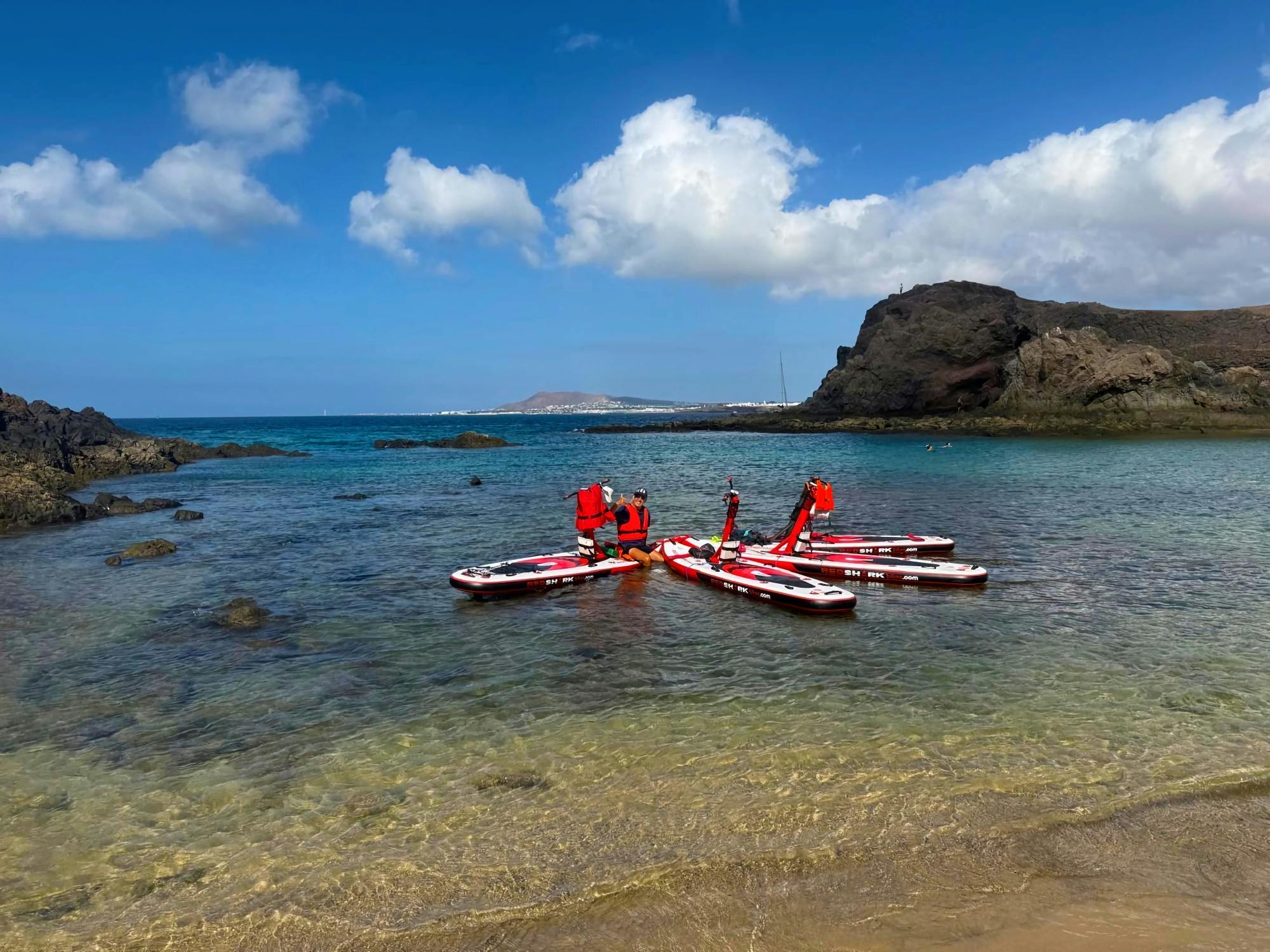 Lanzarote electric paddleboard and snorkelling tour