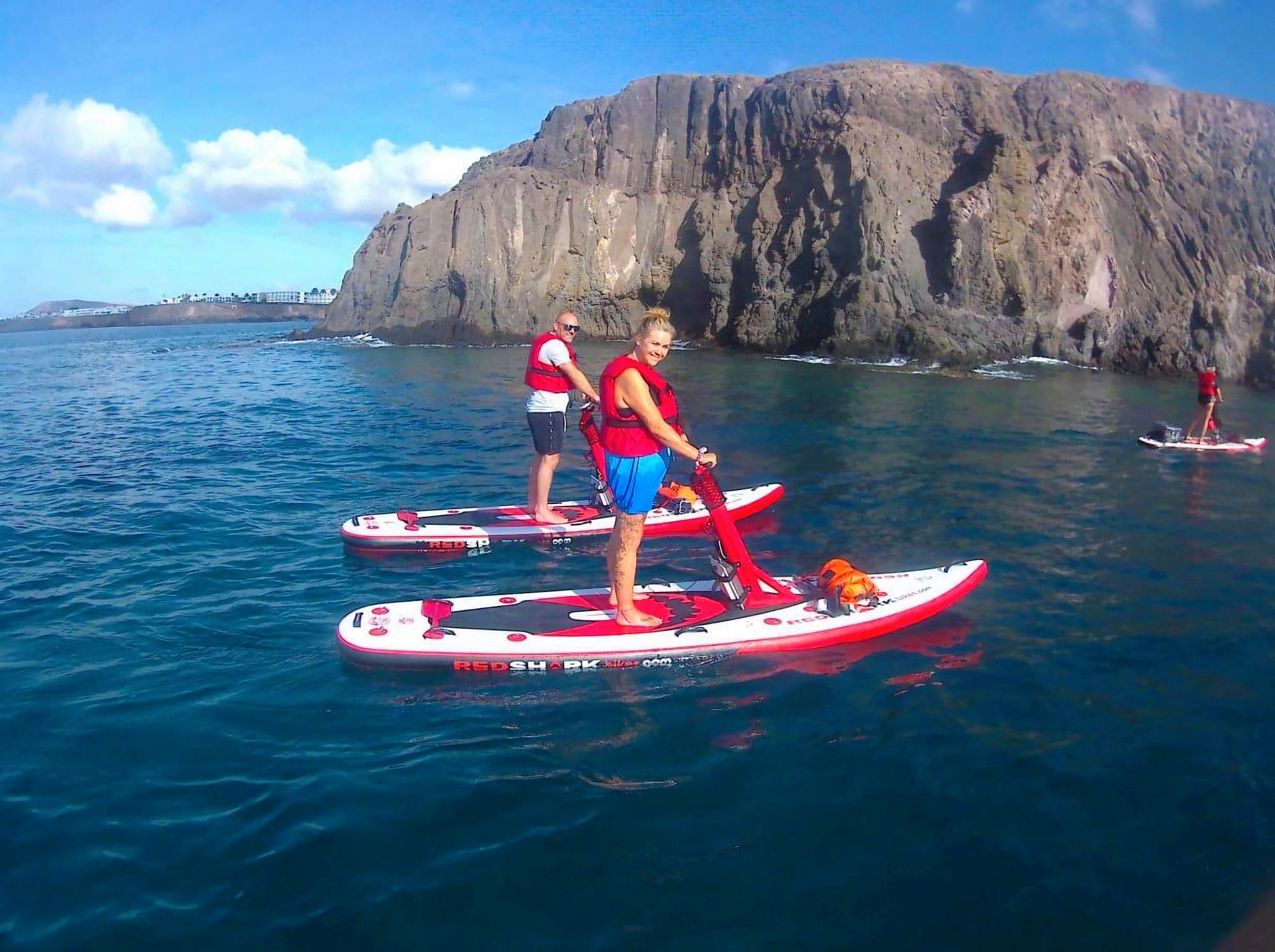 Lanzarote electric paddleboard and snorkelling tour