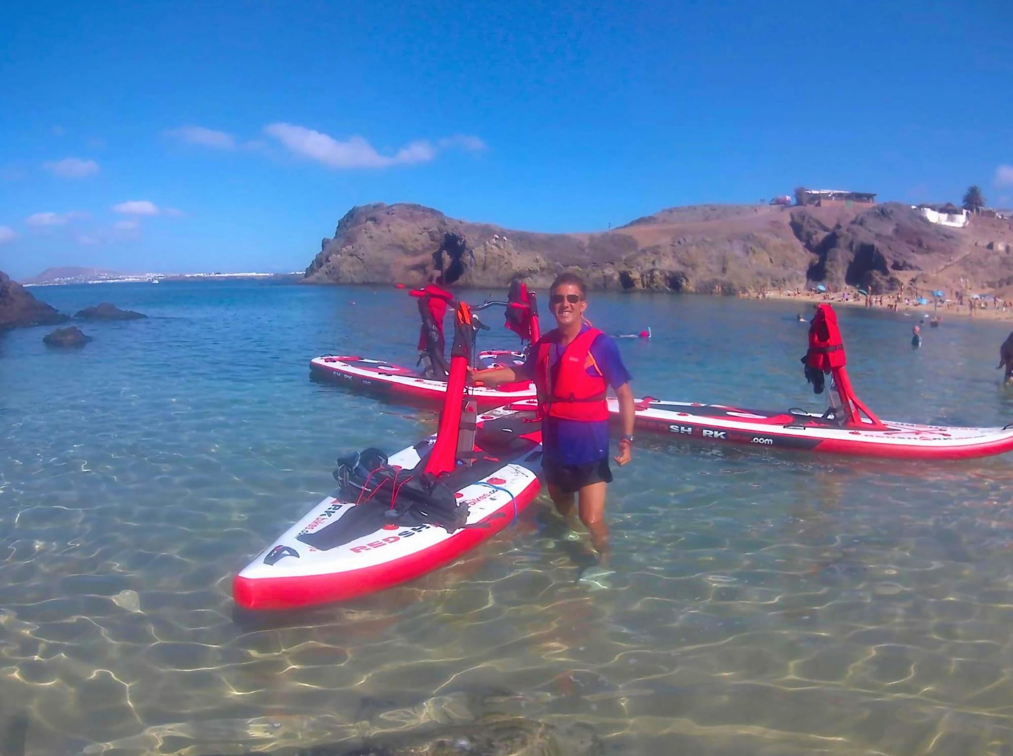 Lanzarote electric paddleboard and snorkelling tour
