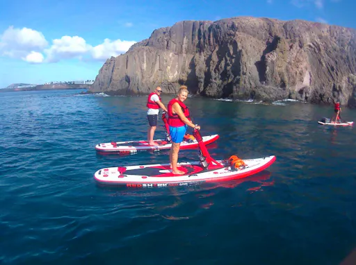 Lanzarote electric paddleboard and snorkelling tour