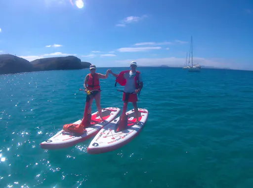 Lanzarote electric paddleboard and snorkelling tour