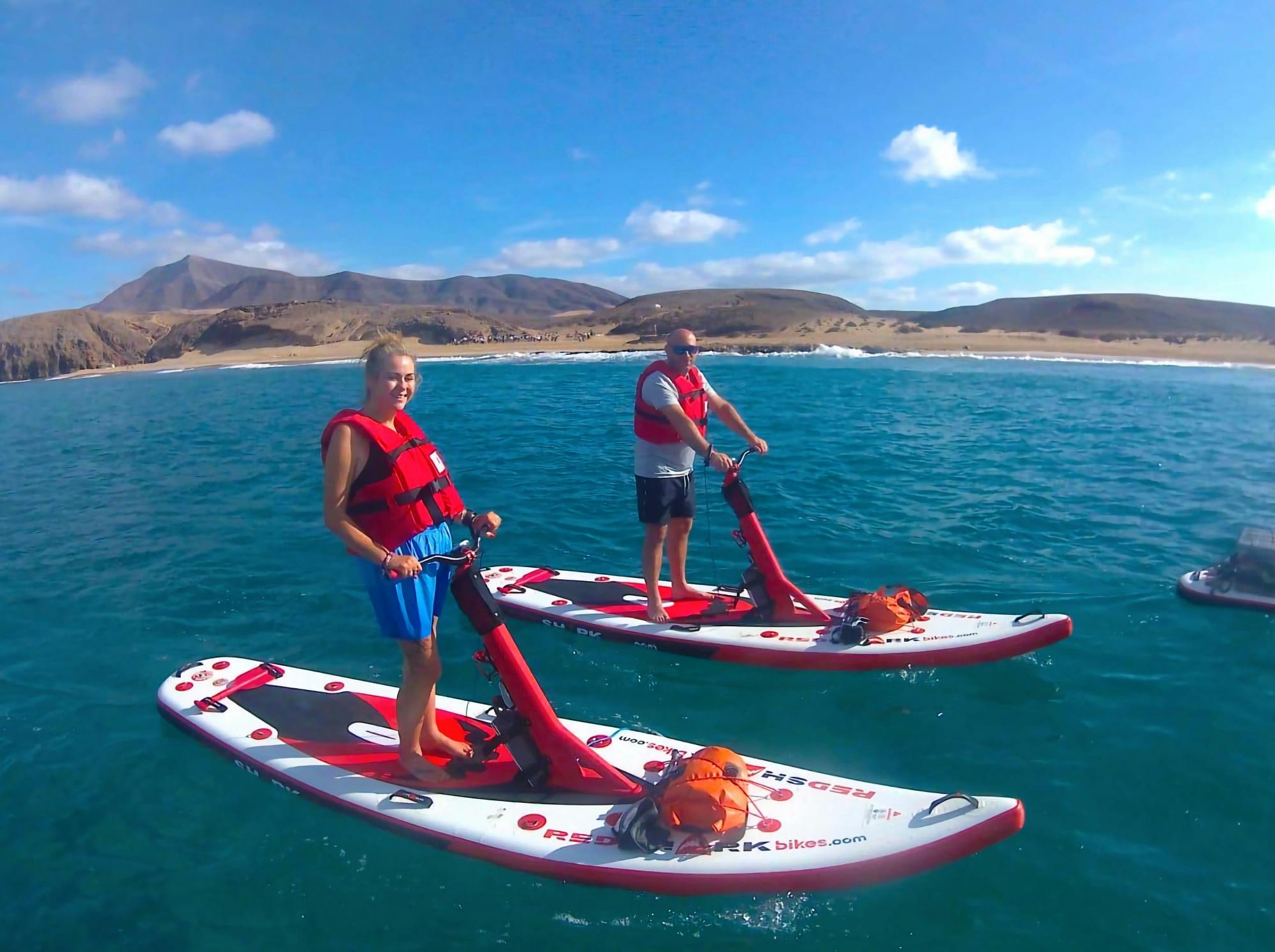 Lanzarote electric paddleboard and snorkelling tour