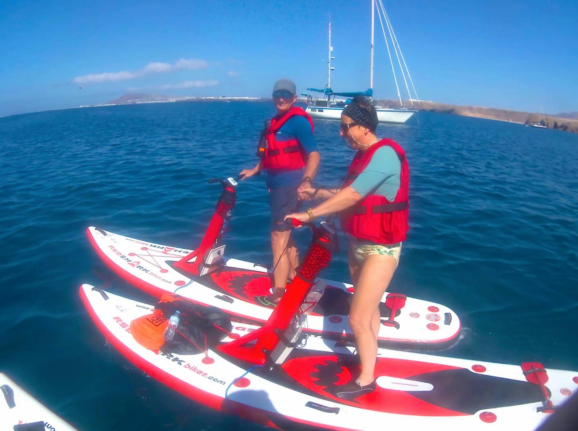 Lanzarote electric paddleboard and snorkelling tour