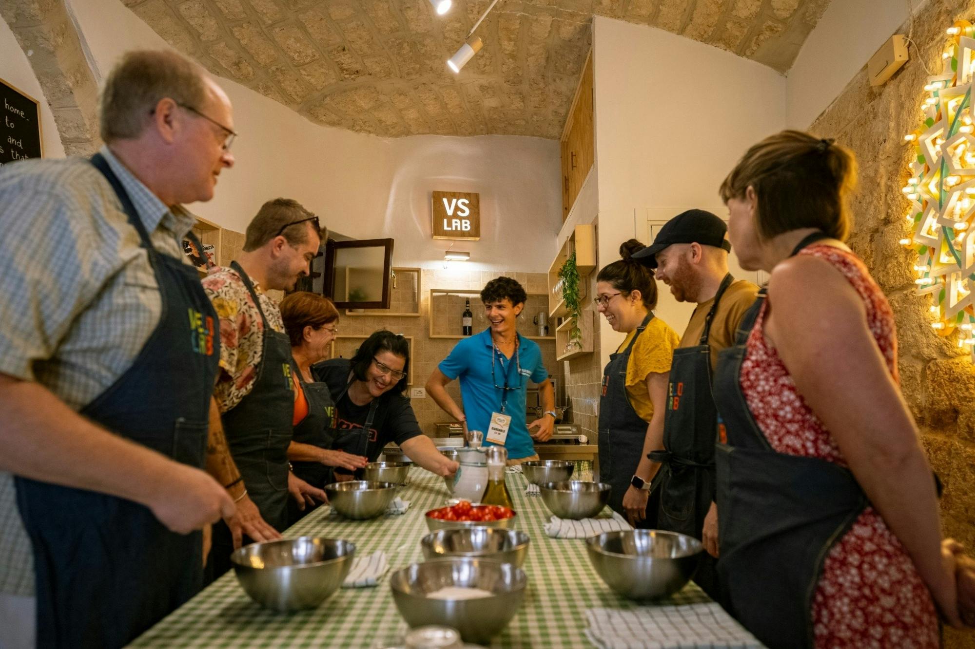 Focaccia and orecchiette cooking class in Bari