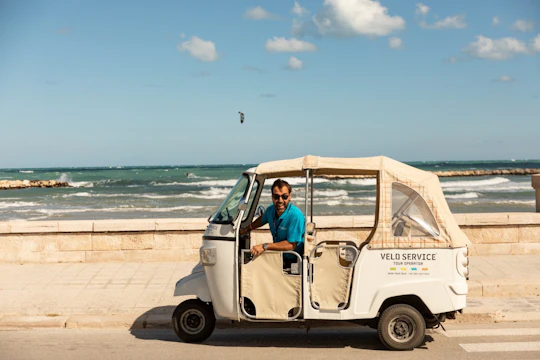 Tuk-Tuk private scenic tour along the coast in Bari