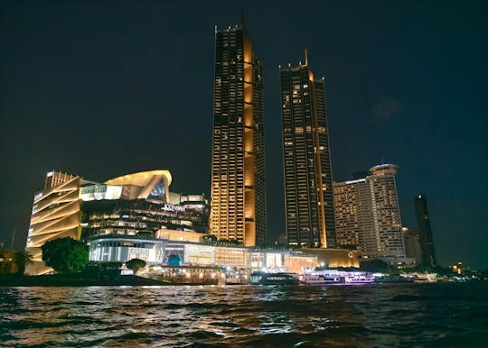 Chao Phraya River longtail boat cruise with night city views