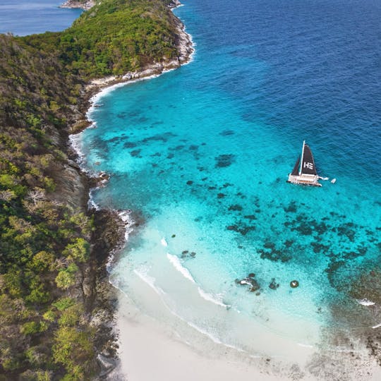 Eastern Phuket island-hopping catamaran tour at sunrise