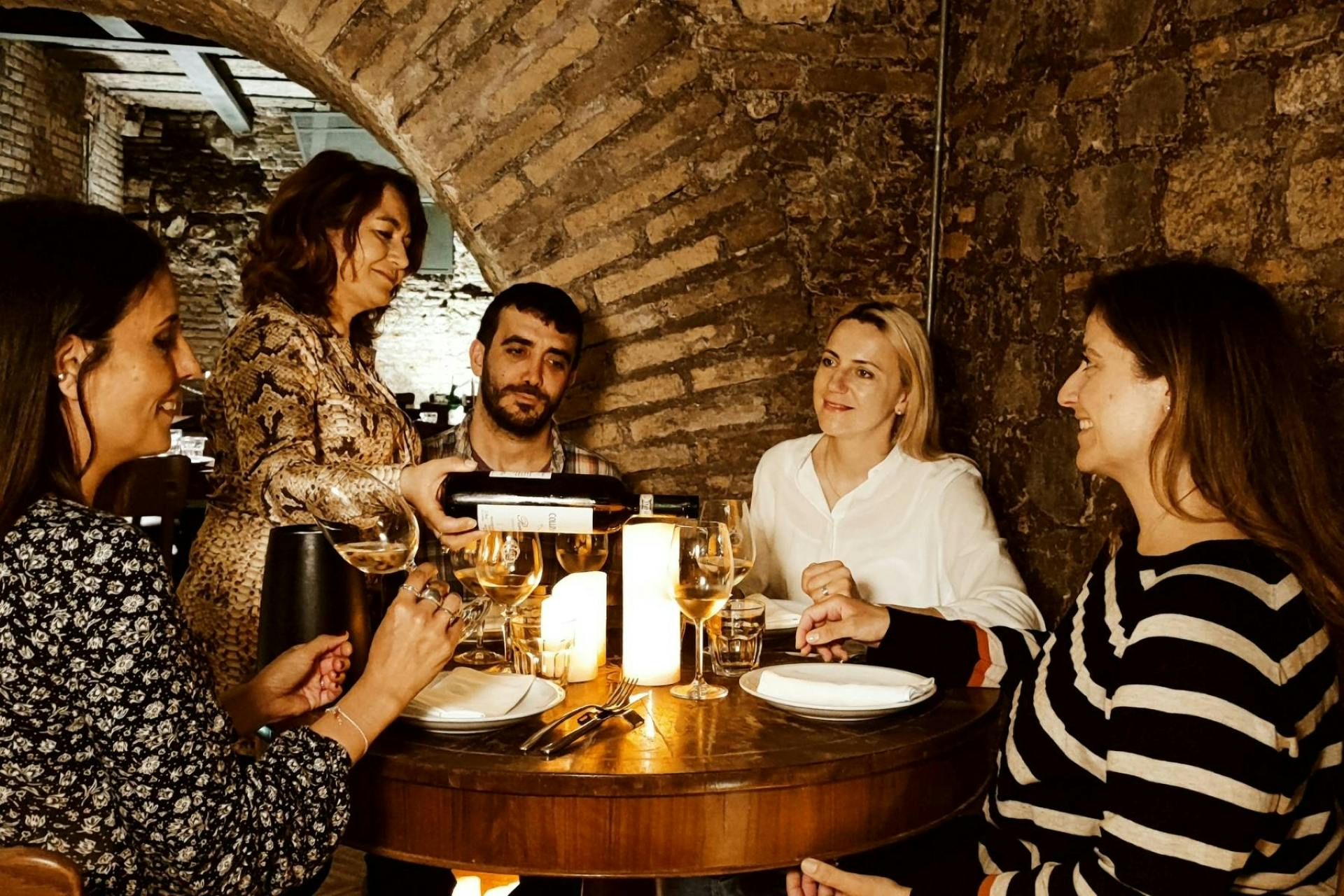 Candlelit dining experience in the ancient Baths of Agrippa