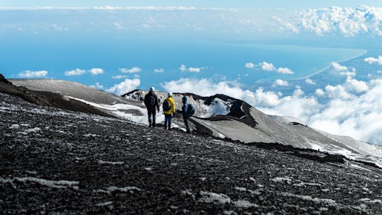Guided summit trek to Mount Etna crater with cable car