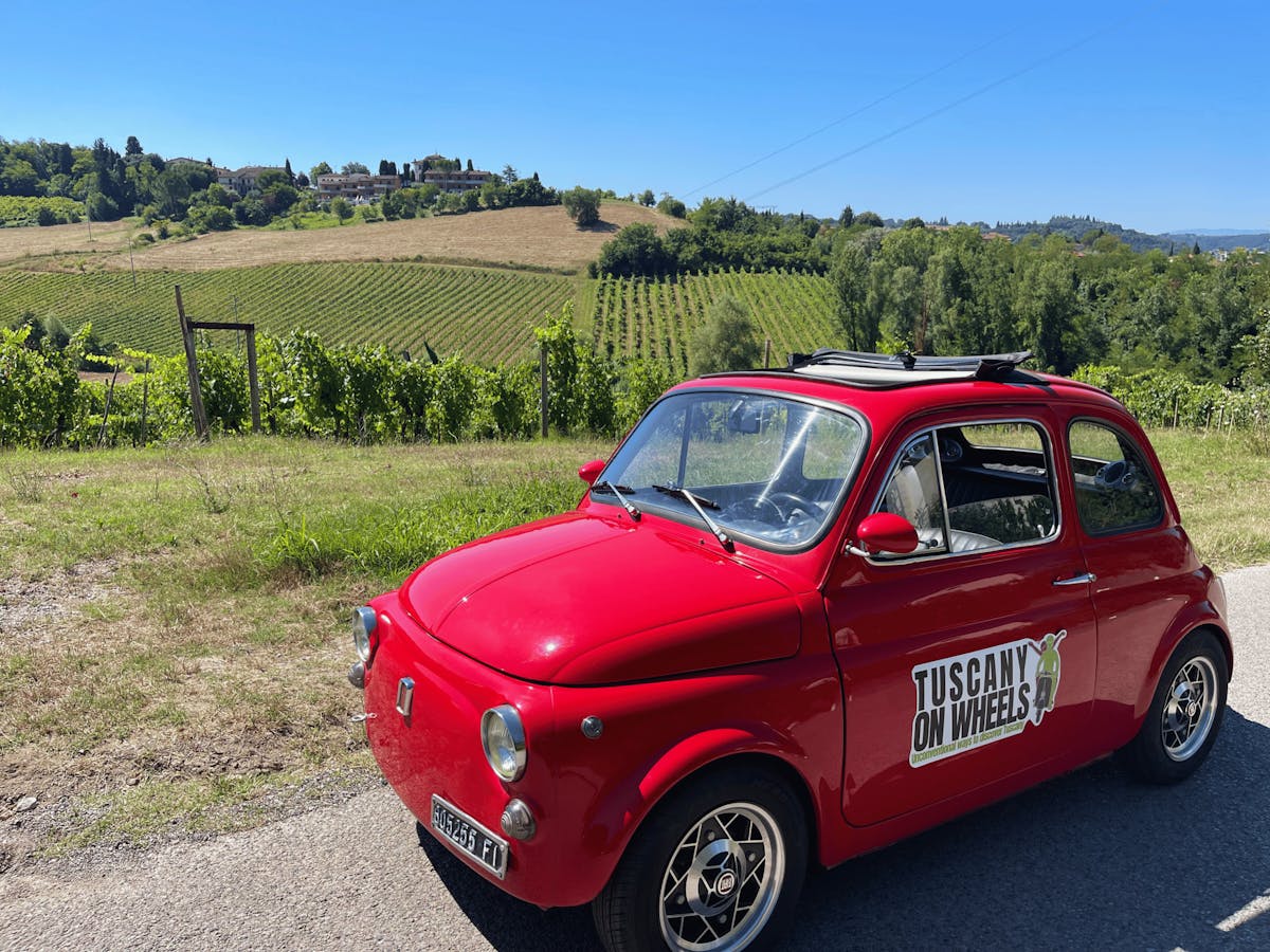 Iconische Italiaanse oldtimer tour in Chianti vanuit San Gimignano