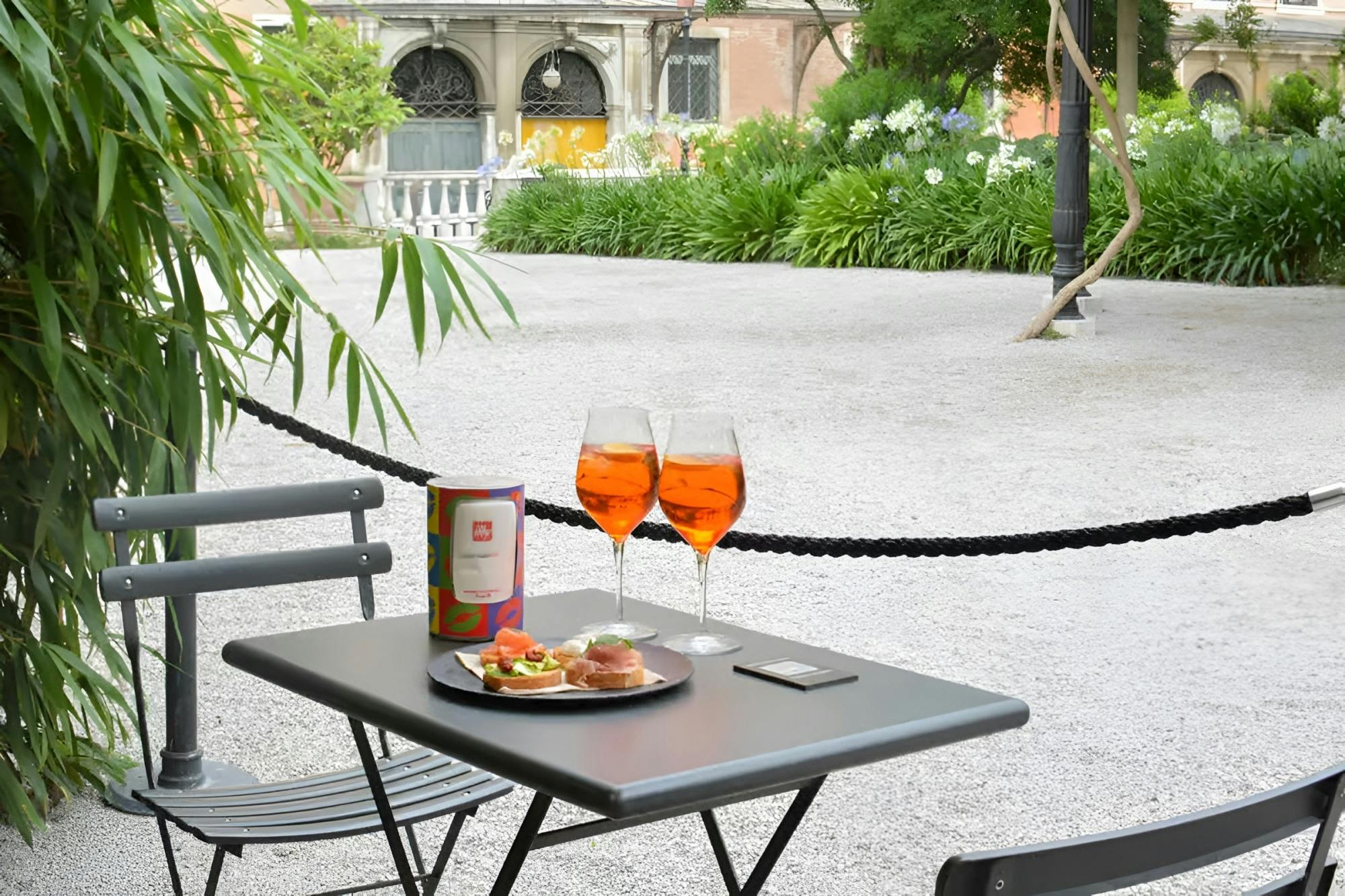 Spritz and cicchetti in Venice's Royal Gardens