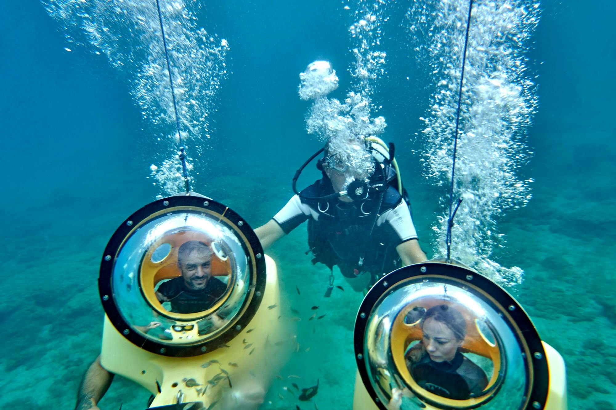 Cyprus underwater walking or scooter small-group tour