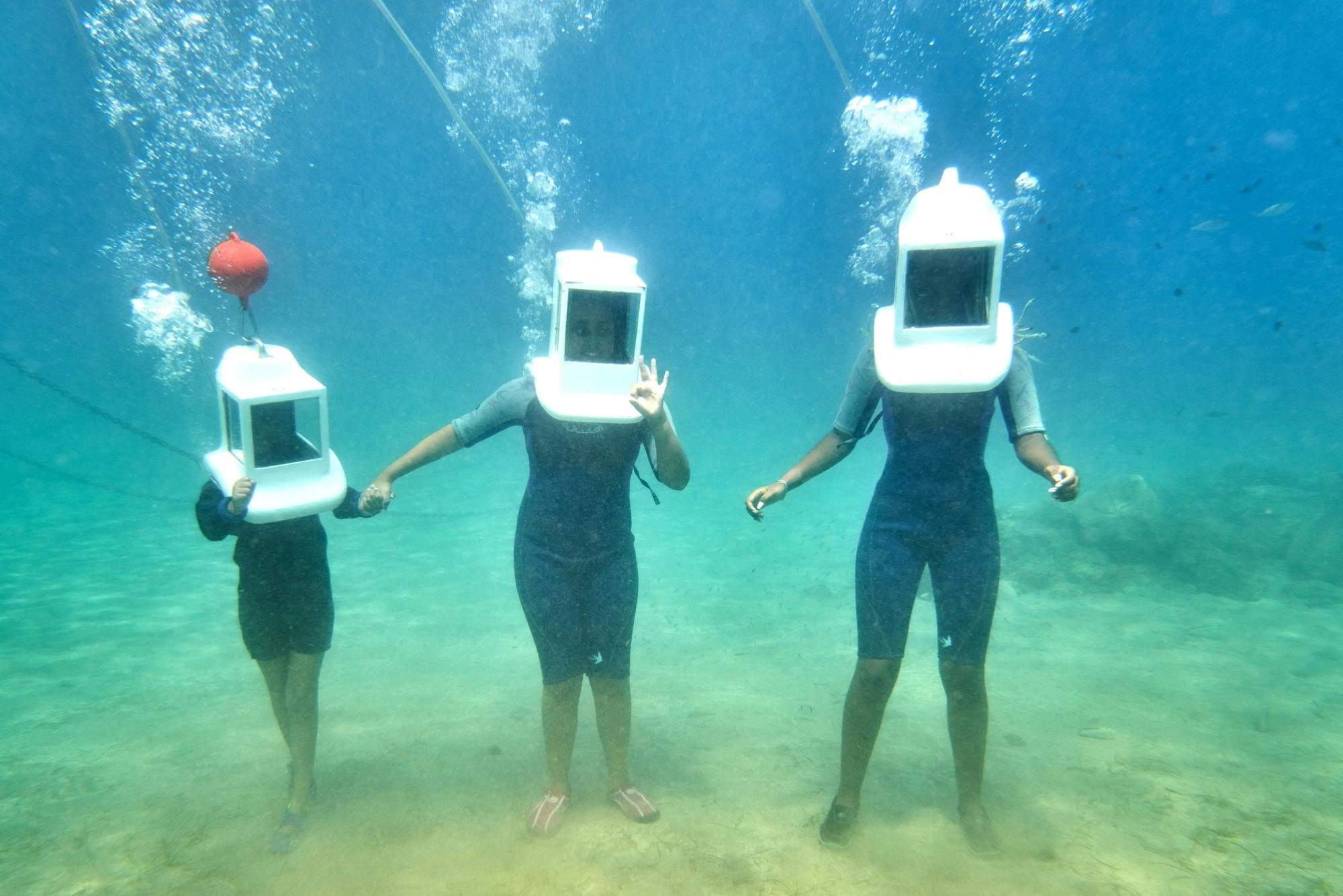 Cyprus underwater walking or scooter small-group tour