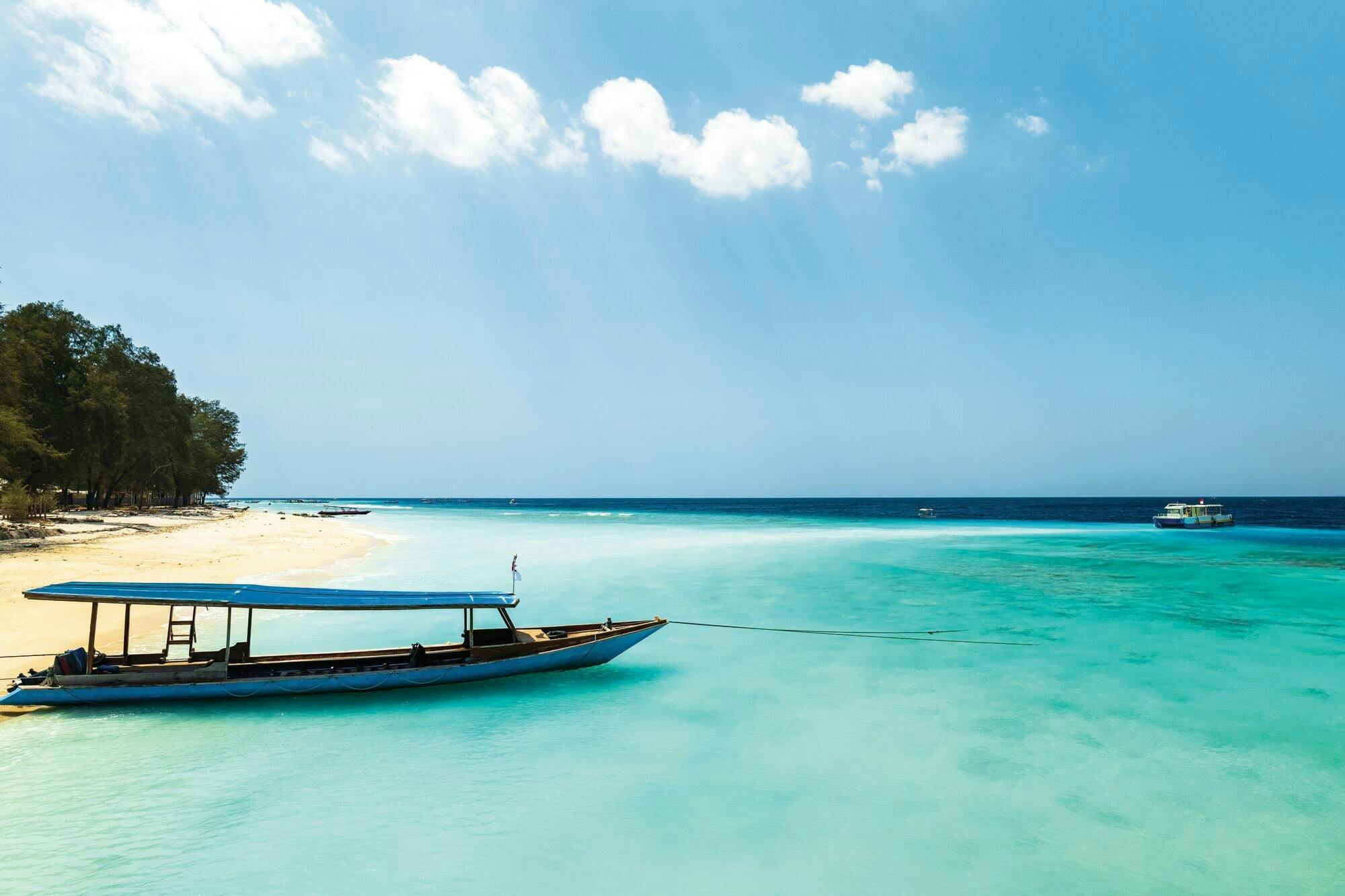 Boat transfer from Sanur on Bali to the Gili Islands