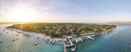 Boat transfer from Sanur on Bali to the Gili Islands
