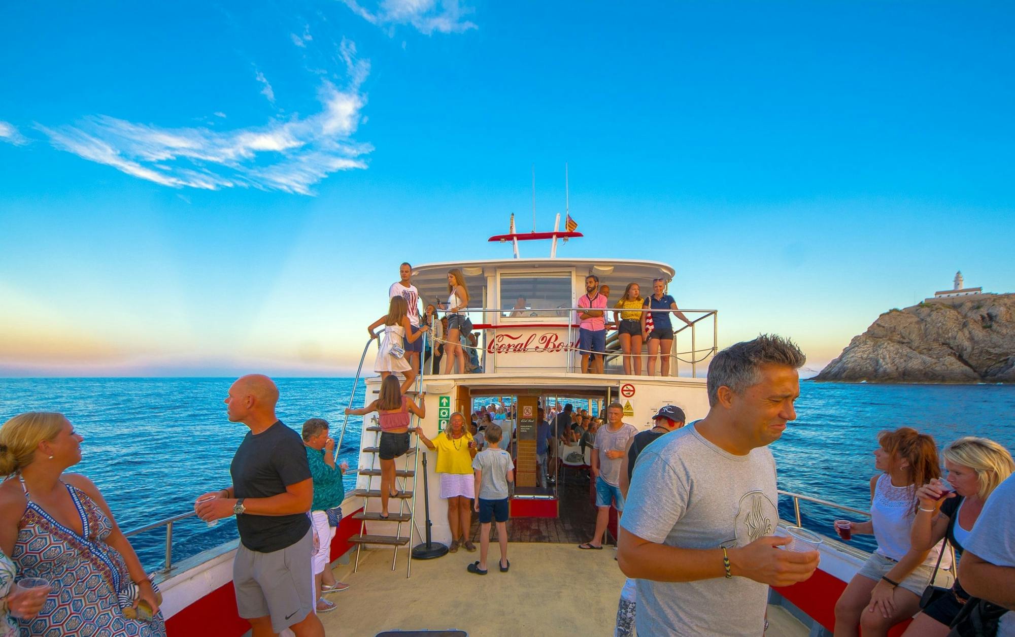 Croisière dans le parc naturel de Llevant avec transfert en Barcos Coral
