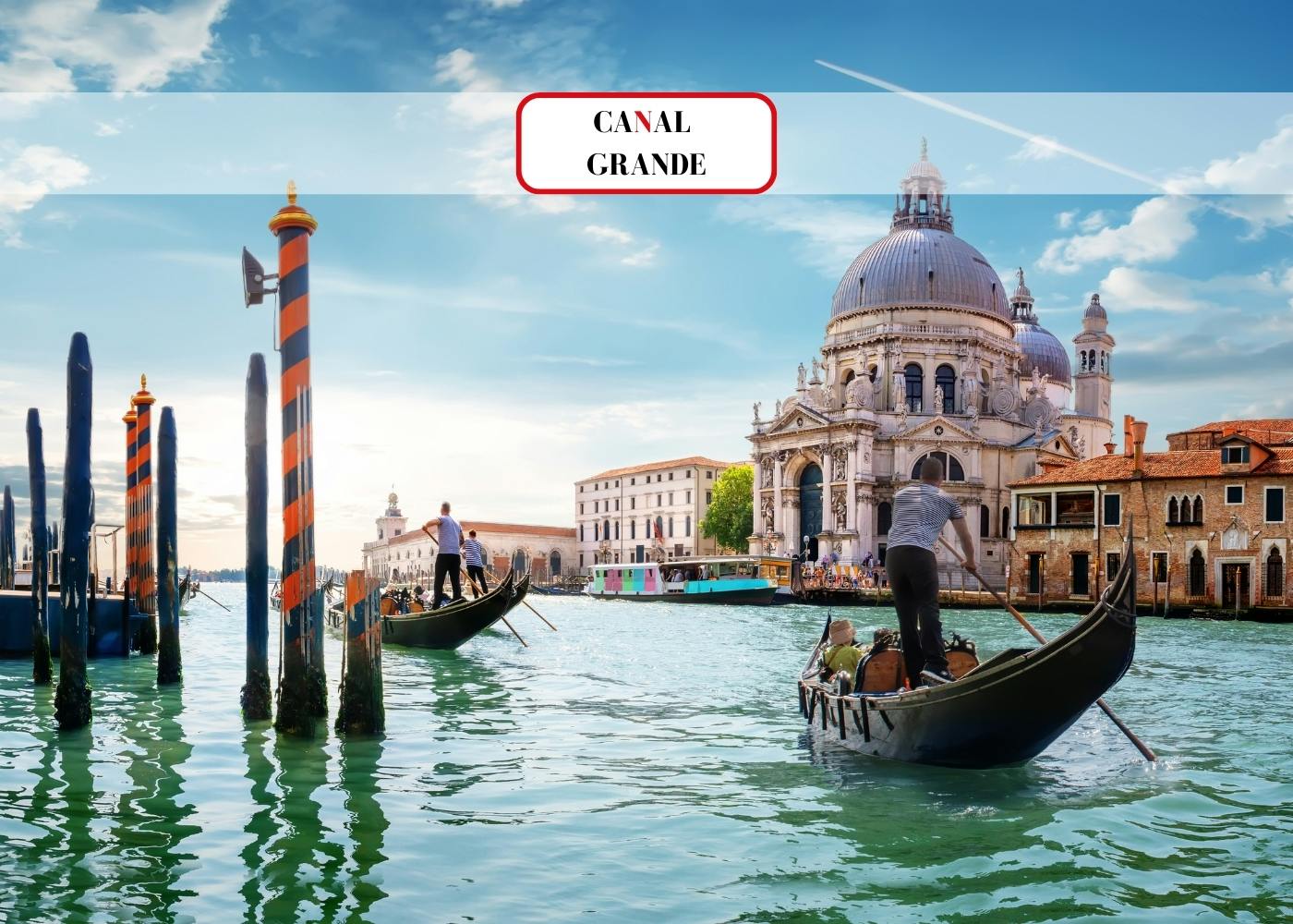Grand Canal by gondola with commentary