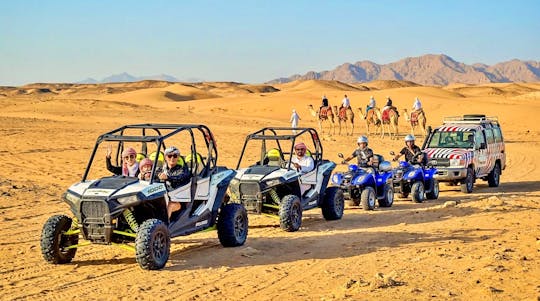 Morning Safari on a Quad Bike, Sand Buggy and 4x4 Jeep with Camel Ride in Hurghada
