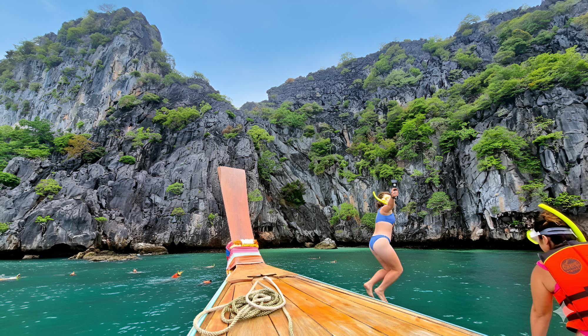 4 islands snorkel tour with long-tail boat from Koh Lanta