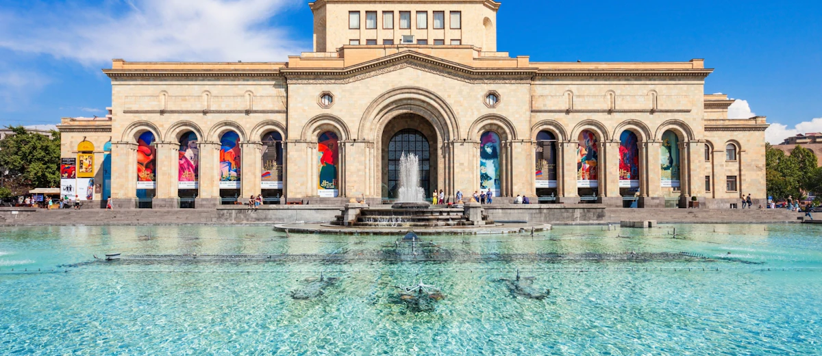 Republic Square area in Yerevan, Armenia