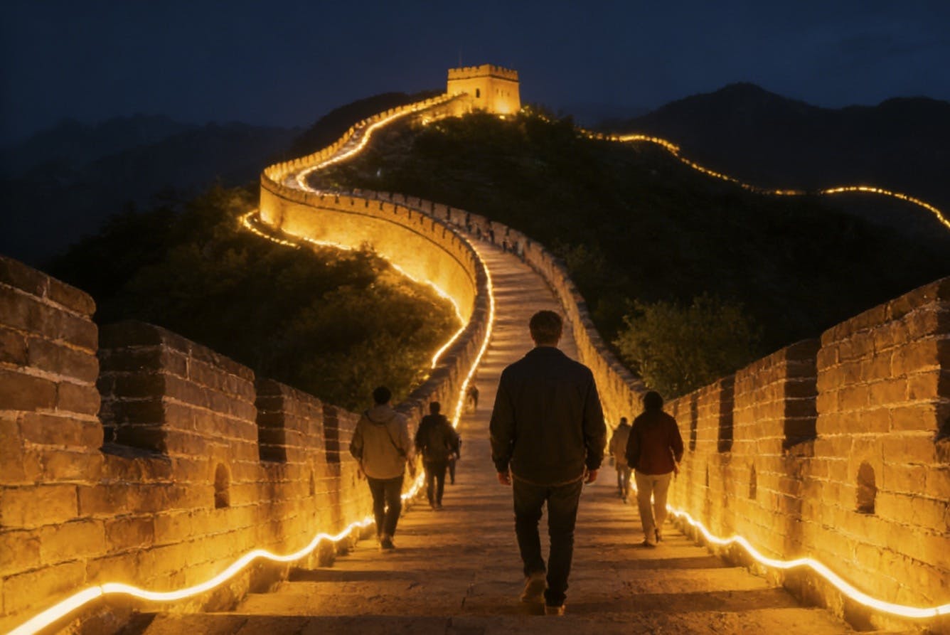 Ingresso Noturno para a Grande Muralha com Traslado Privado de Ida e Volta saindo de Pequim