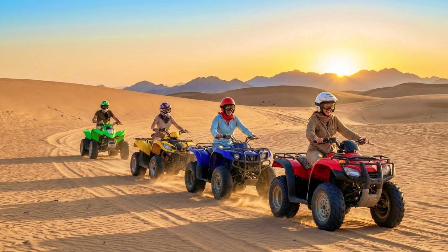 Evening quad bike adventure with Bedouin tea in Sharm El-Sheikh