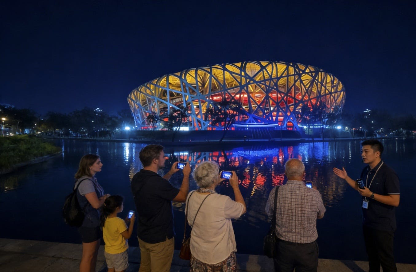 Private Nachtrundfahrt durch Peking