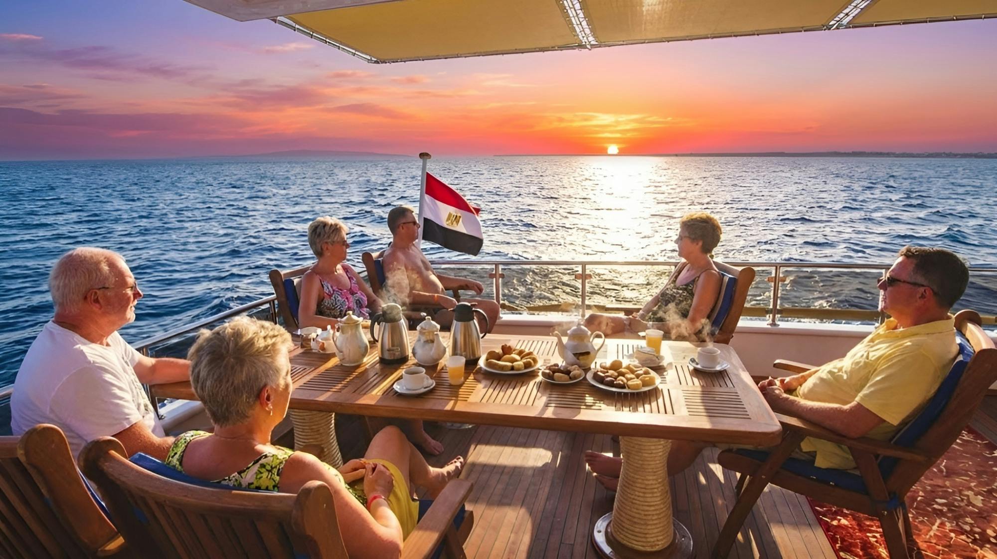 Sunset Cruise, Afternoon Tea and Sharm El Sheikh Old Town Guided Tour