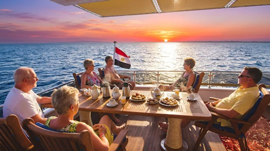 Sunset Cruise, Afternoon Tea and Sharm El Sheikh Old Town Guided Tour