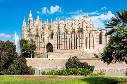 Entrance to Palma Cathedral La Seu