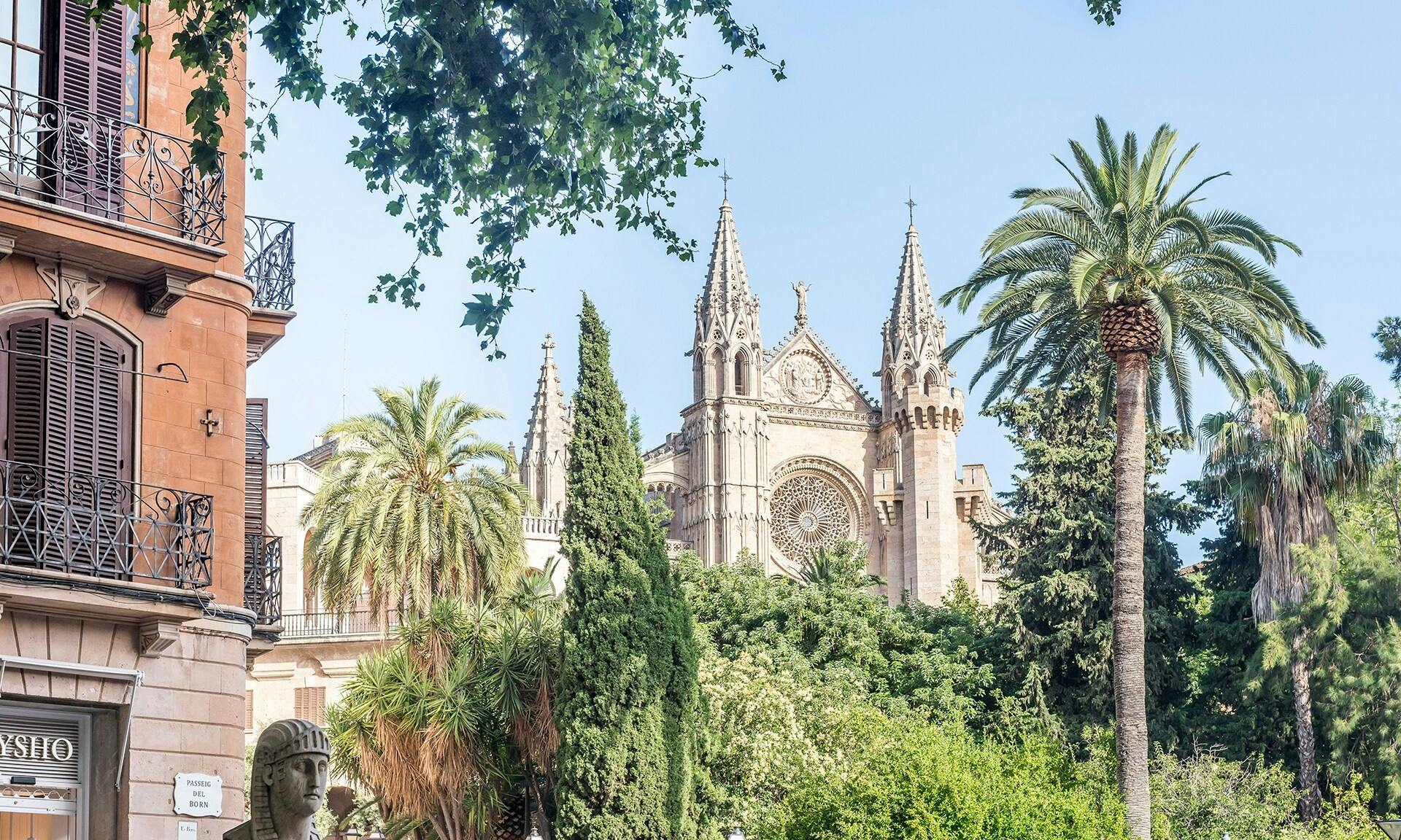 Entrance to Palma Cathedral La Seu