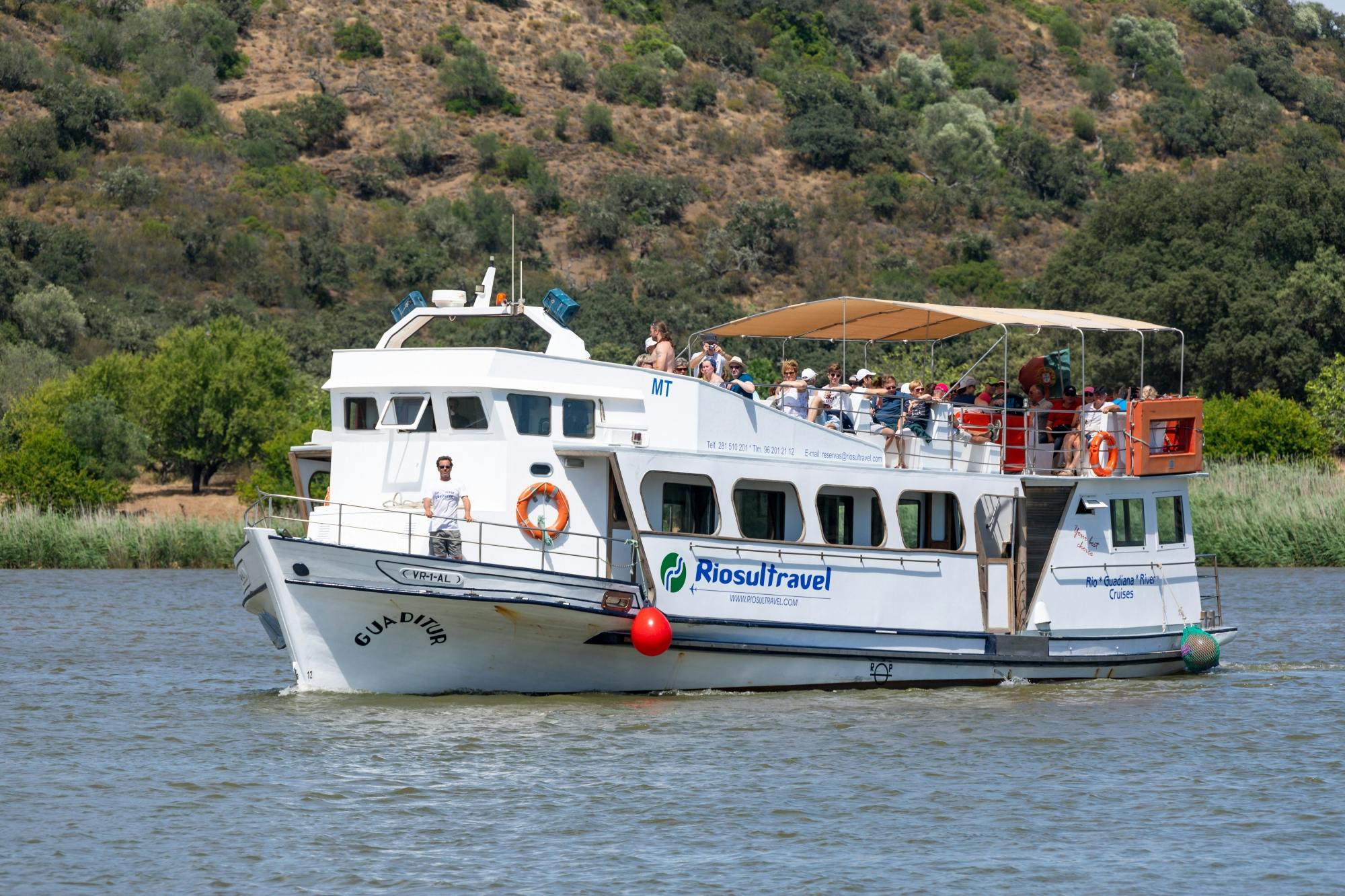 Guadiana River cruise with barbecue