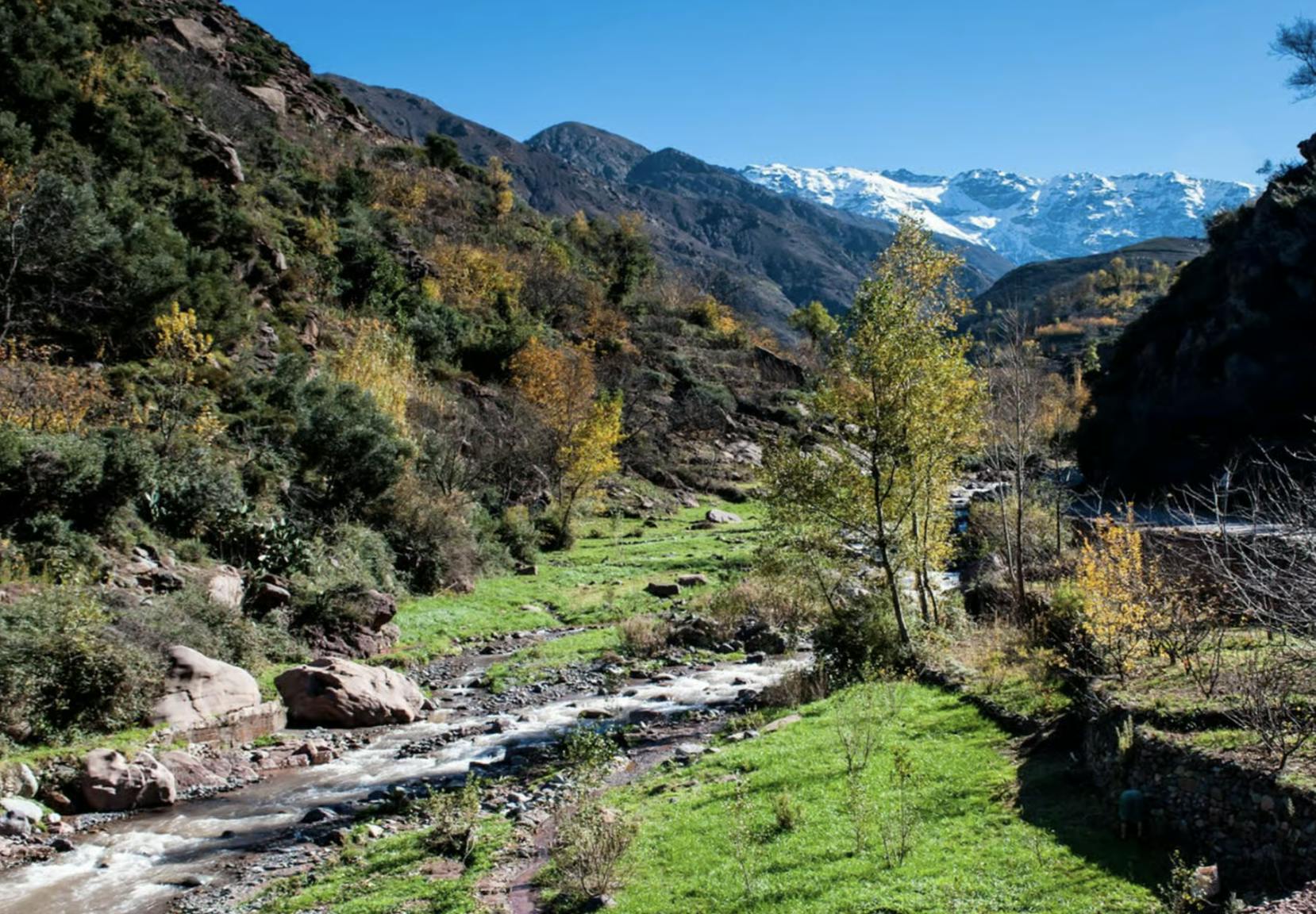 Toubkal High Atlas Mountains guided trek from Marrakech