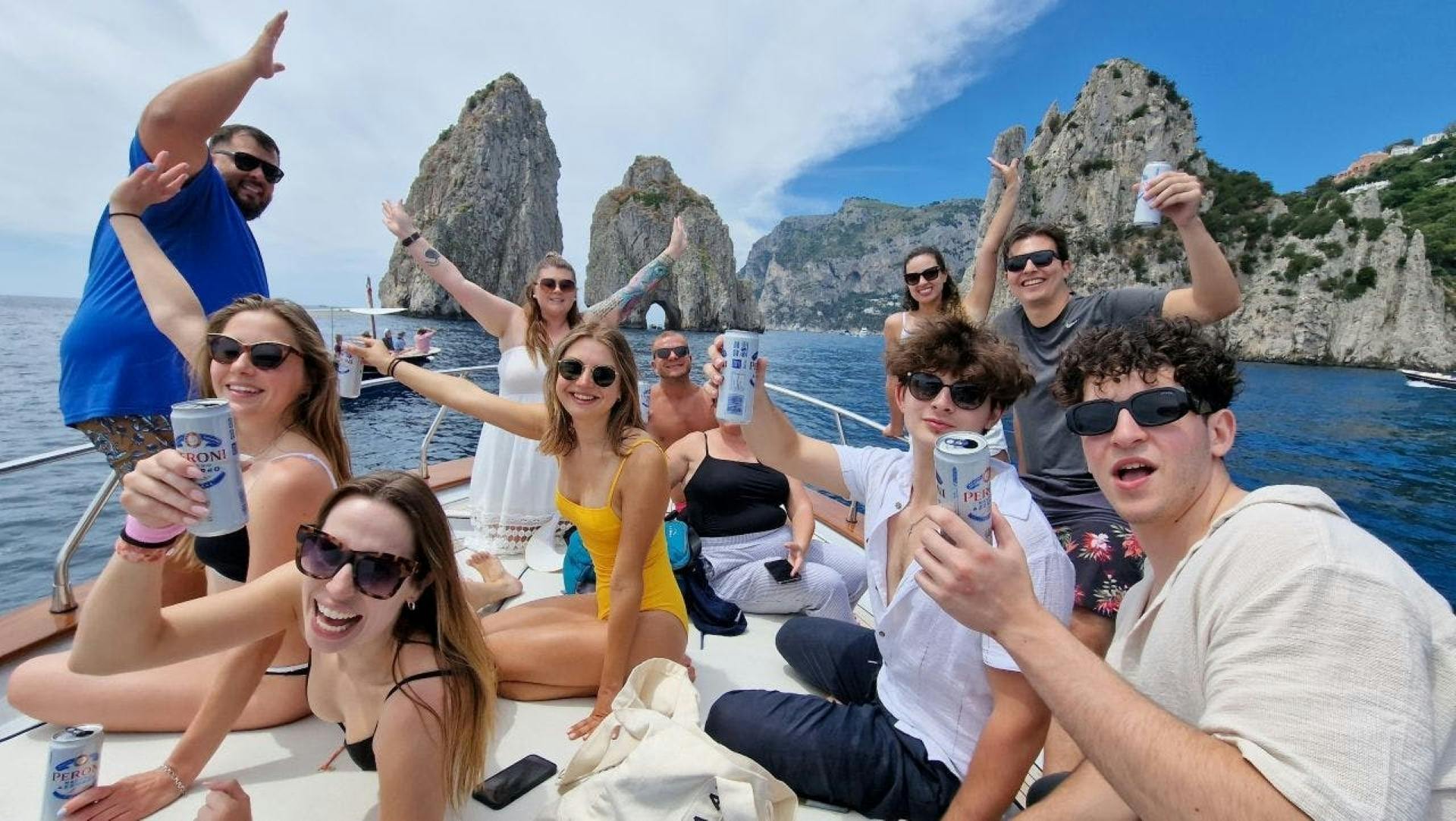 Wspólna wycieczka łodzią po Capri z degustacją limoncello