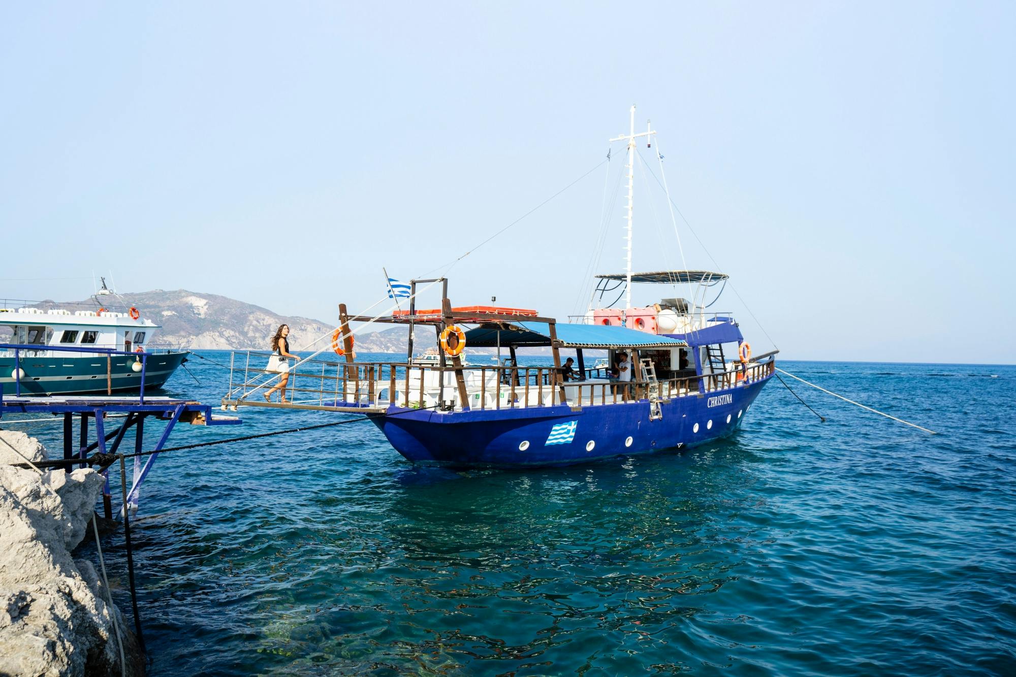 Zante sunset cruise on a traditional Greek boat