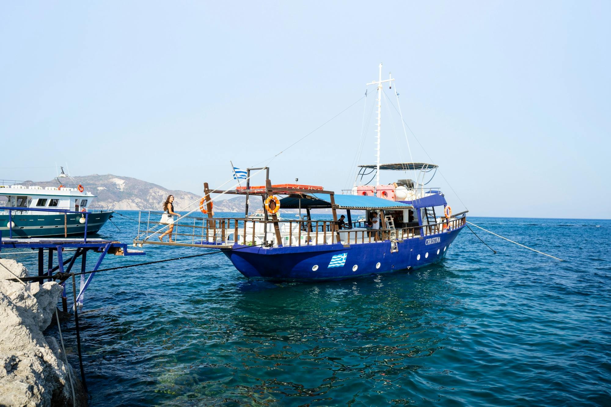 Zante sunset cruise on a traditional Greek boat