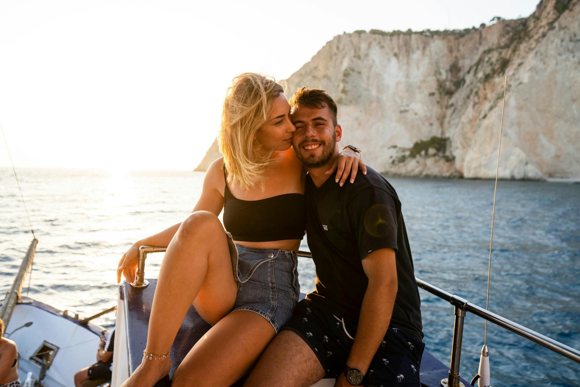 Zante sunset cruise on a traditional Greek boat