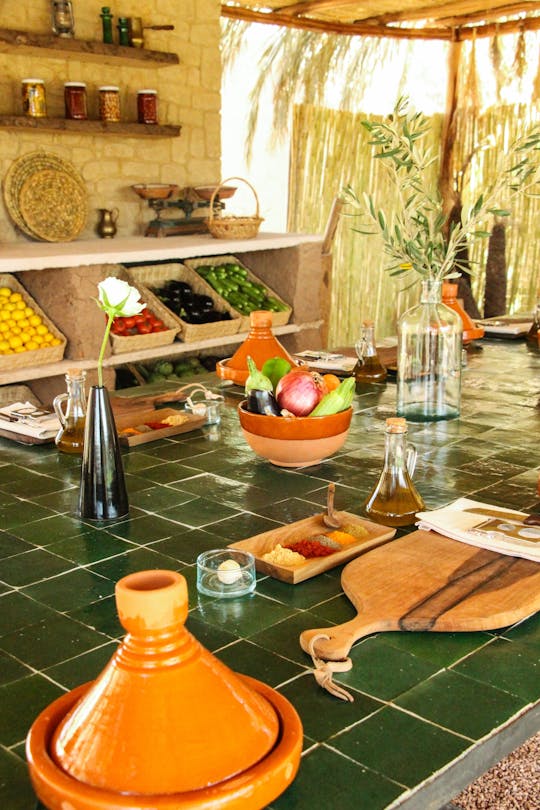 Moroccan cooking class with a local culinary expert and pickup