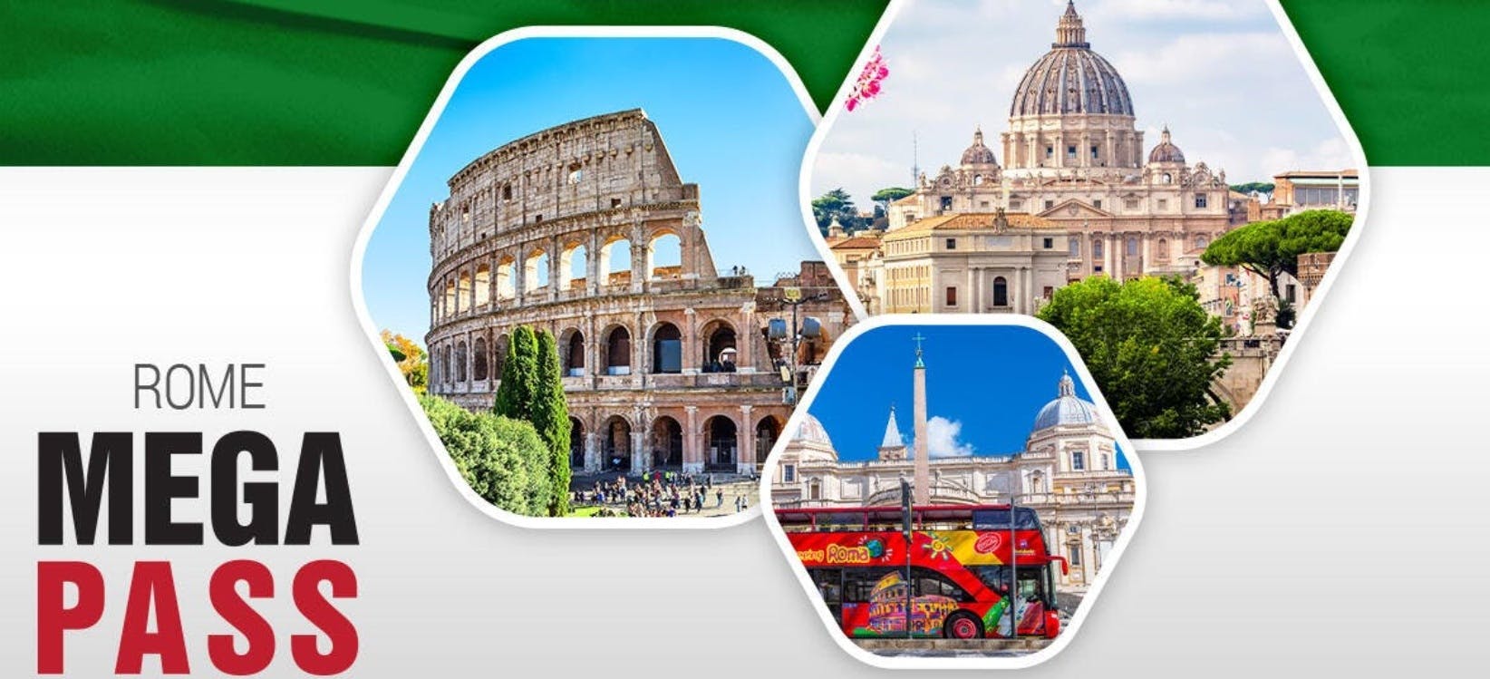 Rome combo tickets with Colosseum, Vatican, Pantheon and bus