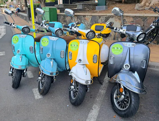 Noleggio di scooter elettrici in stile vintage